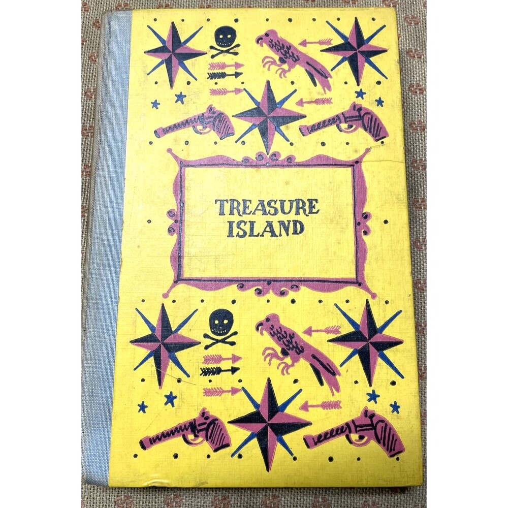 Vintage Treasure Island Book Junior Deluxe Edition Robert Louis Stevenson